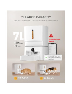 Comedero Automático PIPPINPET 7L con Cámara HD 1080P 2