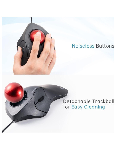 Ratón Ergonómico con Cable Sanwa GMATB137, Óptico, 44mm Ratón Ergonómico con Cable Sanwa GMATB137, Óptico, 44mm