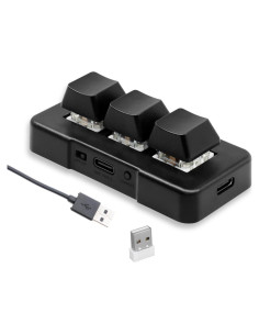 Teclado Mecánico Mini 3 Teclas Acogedor RGB USB/Bluetooth