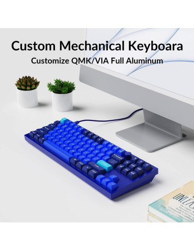 Teclado Mecánico Keychron Q3 TKL Programable Gateron Azul