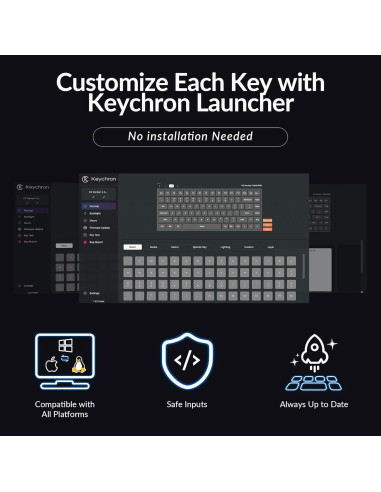 Teclado Mecánico Inalámbrico Keychron K3 V3 84 Teclas RGB