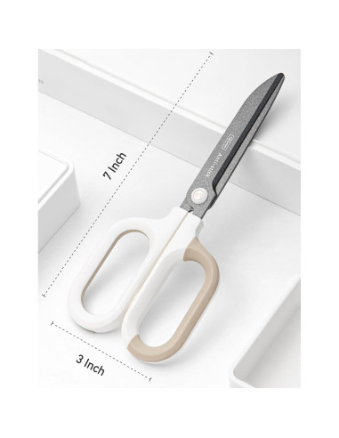 Tijeras Deli de Titanio Antiadherentes 17.8 cm Acero Inoxidable