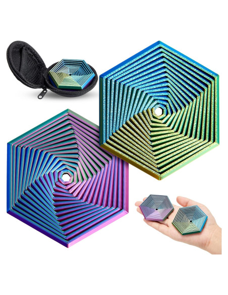 2 Hexágonos Fractales Antiestrés 3D Seenelling 7 cm 2 Hexágonos Fractales Antiestrés 3D Seenelling 7 cm