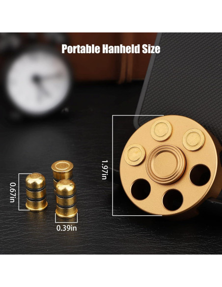 Fidget Spinner Metal Dilabnda Oro Alivio Estrés 130g Fidget Spinner Metal Dilabnda Oro Alivio Estrés 130g