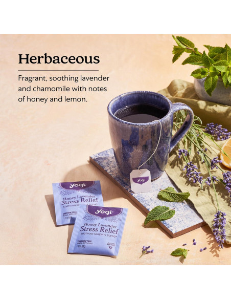 Té Yogi Orgánico de Miel y Lavanda - 96 Bolsitas Té Yogi Orgánico de Miel y Lavanda - 96 Bolsitas