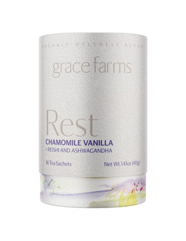 Té Orgánico Grace Farms REST 16 Bolsitas - Sueño y Estrés