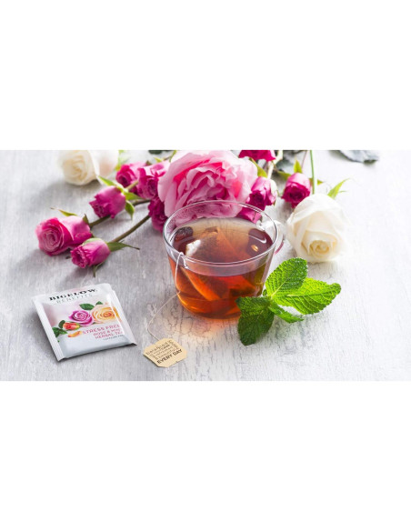 Té de Hierbas Bigelow Benefits Rosa y Menta Sin Cafeína 108 Bolsitas Té de Hierbas Bigelow Benefits Rosa y Menta Sin Cafeína 108 Bolsitas