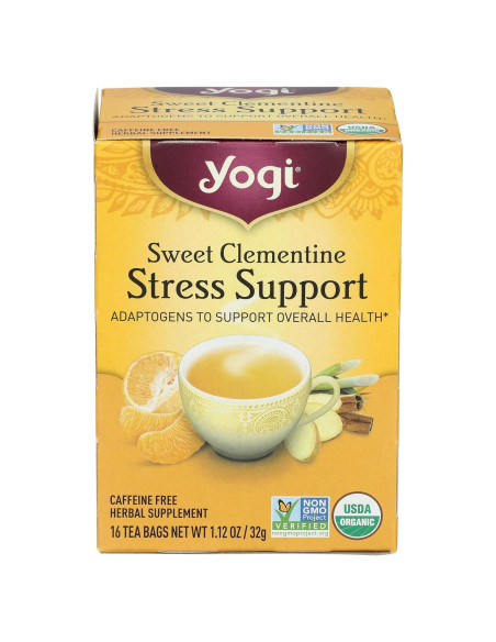 Suplemento Orgánico Yogi Tea Apoyo al Estrés 16 Bolsitas Suplemento Orgánico Yogi Tea Apoyo al Estrés 16 Bolsitas