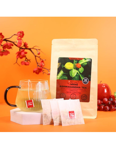 Té de Ashwagandha FullChea 30 Bolsitas 2.5g - Sin Cafeína