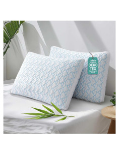 Juego de 2 almohadas Caelorin viscoelástica hipoalergénicas Queen
