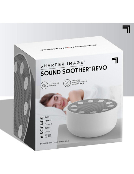 Máquina de Ruido Blanco Sharper Image Revo White 6 Sonidos Máquina de Ruido Blanco Sharper Image Revo White 6 Sonidos