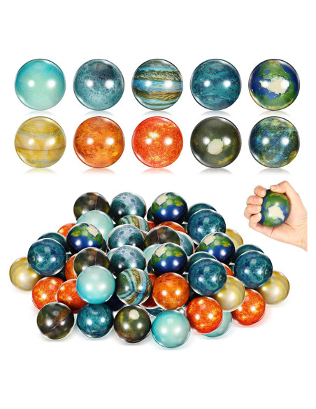 Lenwen 60 Pelotas Antiestrés Sistema Solar 6,35 cm Lenwen 60 Pelotas Antiestrés Sistema Solar 6,35 cm
