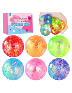 Pelotas Antiestrés Drephere - Paquete de 6 Juguetes 4 cm