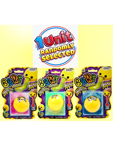 JA-RU Bola Squishy Antiestrés con Slime Vómito 1 Paquete