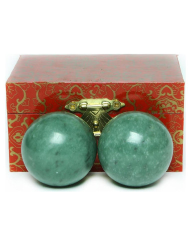 Bolas de Baoding de Mármol Verde Chino BRABUD 3.99 cm