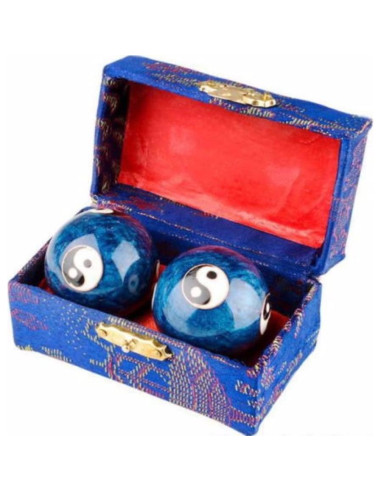 Bolas de Baoding Chinas Yin-Yang para Relajación - 2 Piezas