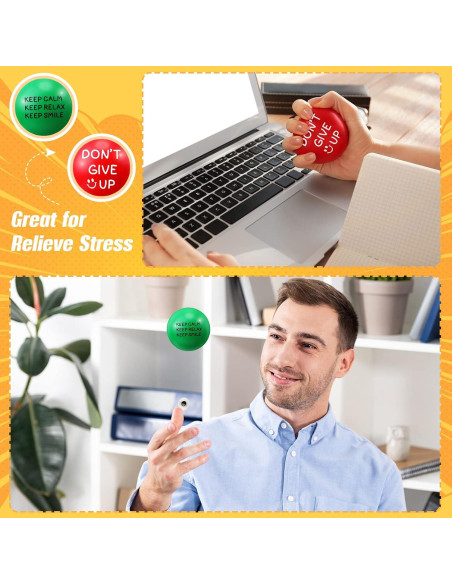 Pelotas Antiestrés Motivacionales HyDren 48 Pcs 5 cm Pelotas Antiestrés Motivacionales HyDren 48 Pcs 5 cm