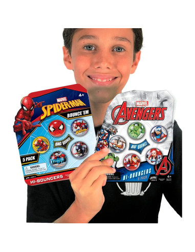 Pelotas Rebotadoras Marvel JA-RU 5 Piezas 30mm