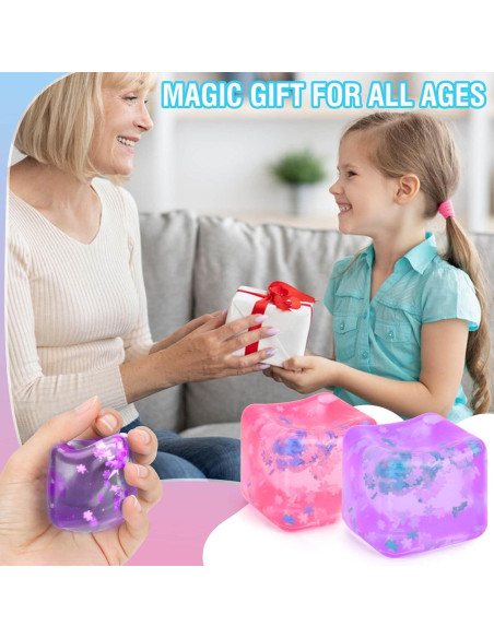 Juguete Antiestrés Gretex - Set 2 Cubos Suaves Morado Rosa Juguete Antiestrés Gretex - Set 2 Cubos Suaves Morado Rosa