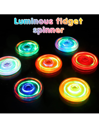 Spinners Antiestrés LED Gigilli 16 Pcs para Niños 4-12 Años