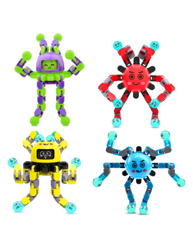 Juguetes Fidget Spinner ASIOWELY 4 Pcs Alivio Estrés