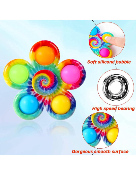 Paquete de 4 Fidget Spinners Effacera para Alivio de Estrés Paquete de 4 Fidget Spinners Effacera para Alivio de Estrés