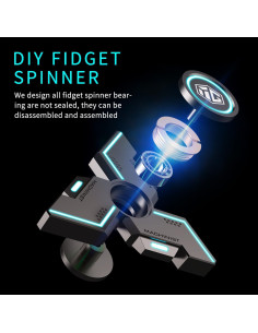 Fidget Spinner INNPLUS Metal Luz Luminosa Antiestrés 2