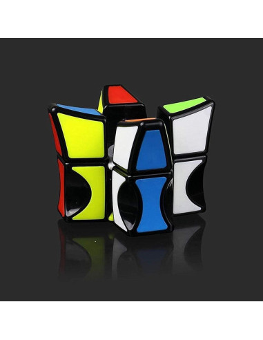 Cubo Fidget Spinner LaingCuber QY 1x3x3 Negro Antiestrés