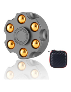 Ruleta Fidget Spinner Xfsol Alivio Estrés Gris 4,49cm