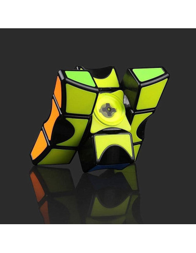 Cubo Fidget Spinner LaingCuber QY 1x3x3 Negro Antiestrés