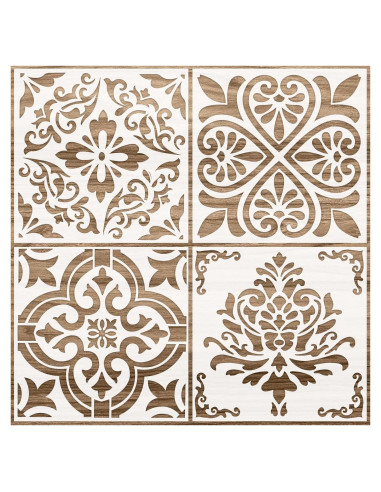 Plantillas Reutilizables de Azulejos Zonon 30.48x30.48cm Floral