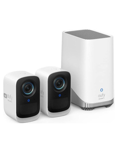 Kit de 2 Cámaras de Seguridad Inalámbricas eufyCam S300 4K