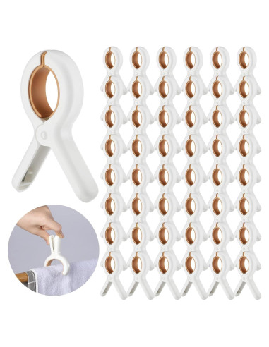 Clips para Toallas de Playa Tanlade 48 Pcs Antideslizantes