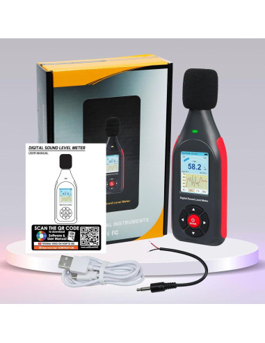 Medidor de Decibelios Digital DANOPLUS DP-441 43,000 Registros