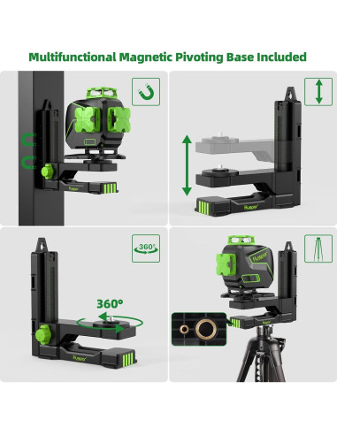 Nivel Láser 4D Huepar S04CG-L 16 Líneas Verde Automático