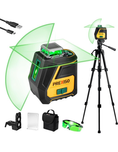 Nivel láser 360 Prexiso con trípode y IP54 - 30,48 m