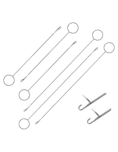 Juego de 6 Ganchos de Enhebrar Bremorou Acero Inoxidable