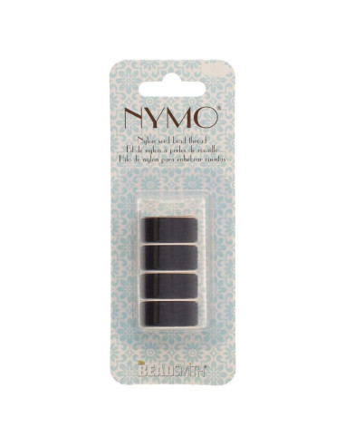 Hilo Nymo The Beadsmith Negro 4 Tamaños Nylon 97.5m
