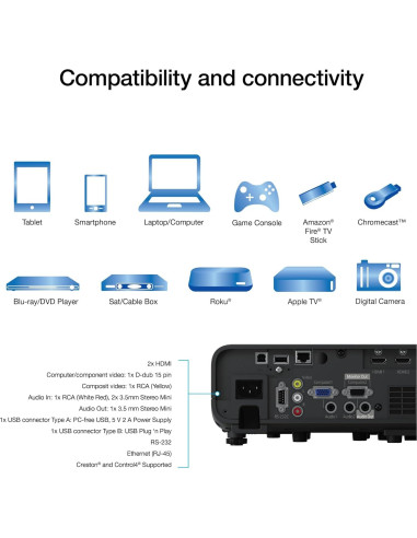 Proyector láser Epson Pro EX11000 Full HD 1080p 4600 lúmenes