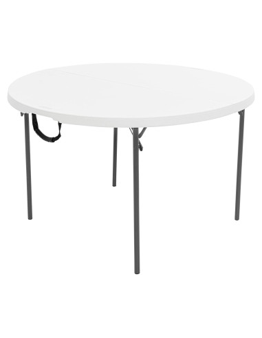 Mesa redonda plegable Lifetime 48" (121,92 cm) blanca
