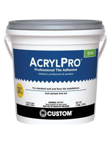 Adhesivo AcrylPro para Azulejos Cerámicos CUSTOM 1 Galón