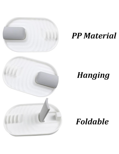 Soporte Plegable para Cucharas y Tapas LVYKING Blanco/Rosa