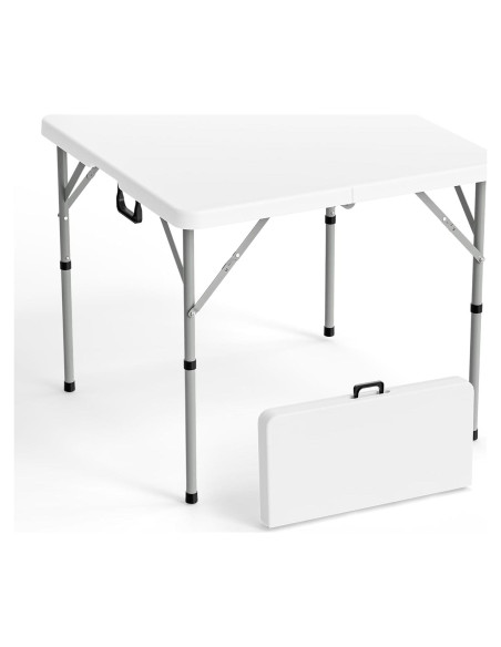 Mesa Plegable Cuadrada VINGLI 86,36 cm Blanca para Eventos Mesa Plegable Cuadrada VINGLI 86,36 cm Blanca para Eventos
