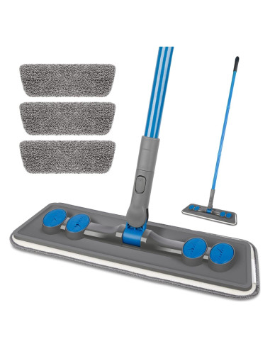 Mopa de Microfibra FORSPEEDER 2 en 1 con 3 Recambios