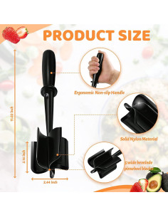 Picador de Carne Profesional YEYUNTO de Nylon Resistente al Calor 2