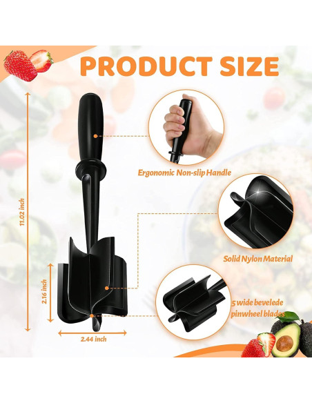 Picador de Carne Profesional YEYUNTO de Nylon Resistente al Calor Picador de Carne Profesional YEYUNTO de Nylon Resistente al Calor