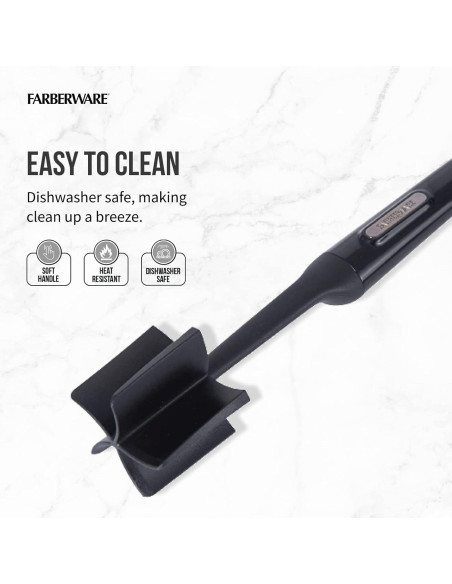 Amasador de Carne y Papas Farberware 25,4 cm Nylon Negro Amasador de Carne y Papas Farberware 25,4 cm Nylon Negro