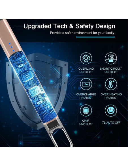 Encendedor Eléctrico SUPRUS Recargable USB a Prueba de Viento Encendedor Eléctrico SUPRUS Recargable USB a Prueba de Viento