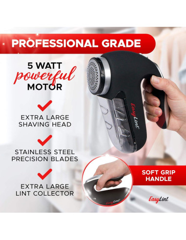 EasyLint Removedor de Pelusas Eléctrico Profesional 396g