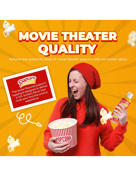 Spray de Mantequilla Popcorn Perfect 142 g - Sabor Cine Spray de Mantequilla Popcorn Perfect 142 g - Sabor Cine